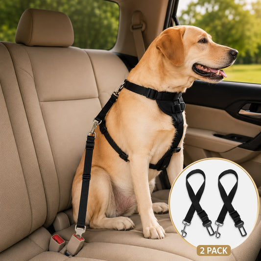 Moviora Premium 2-Pack Dog Car Seat Belt