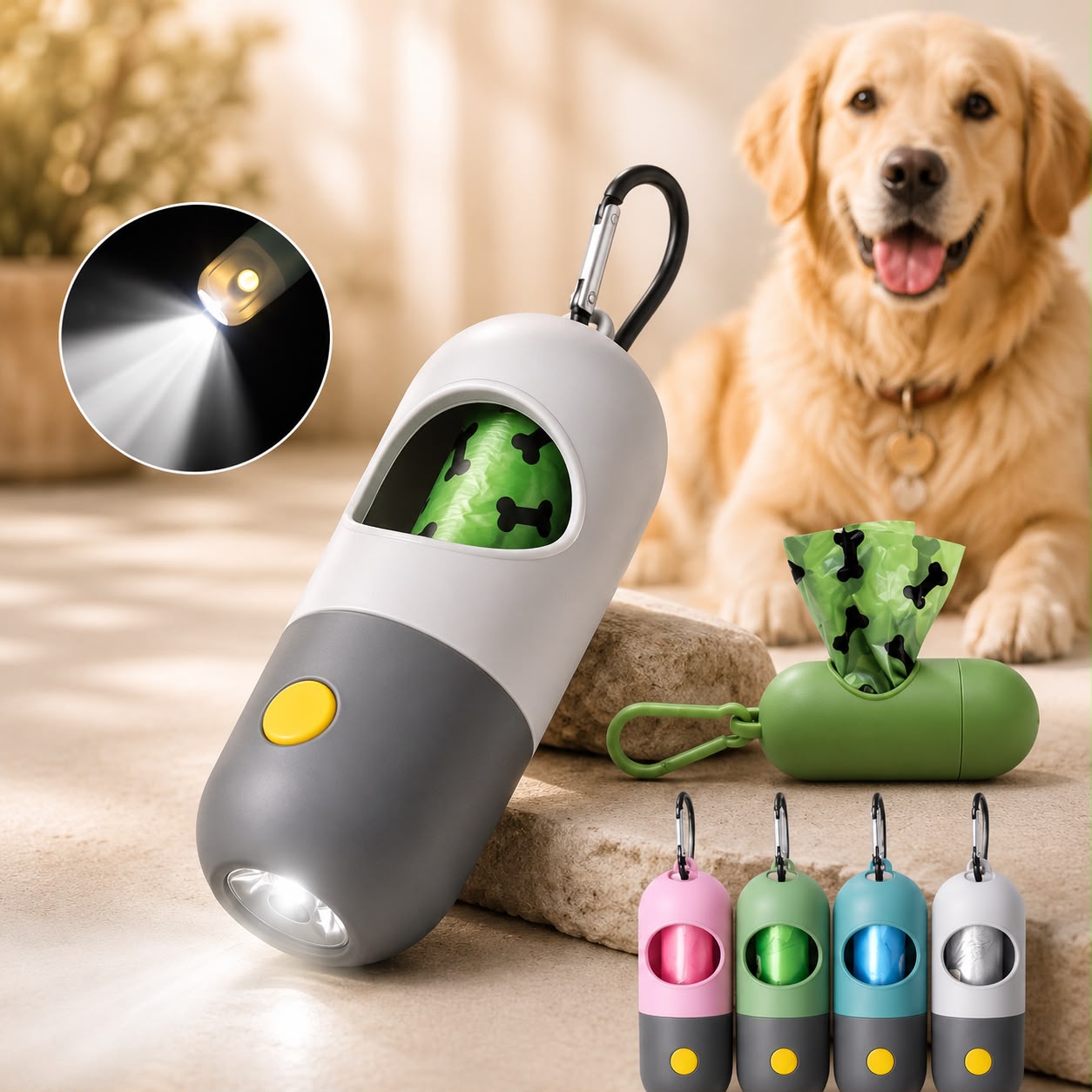 Moviora Premium LED Poop Bag Dispenser