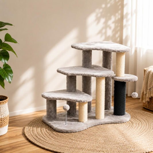 Moviora Premium 2-in-1 Cat Tree & Scratching Tower