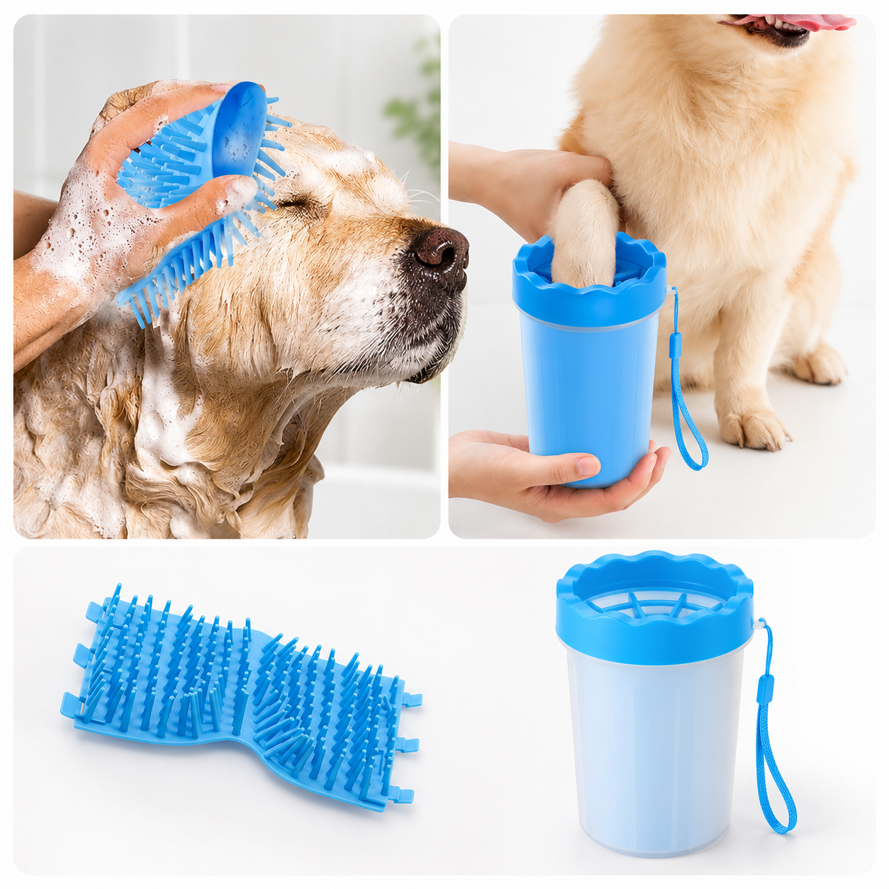 Moviora Premium 7-in-1 Portable Dog Paw Cleaner Kit